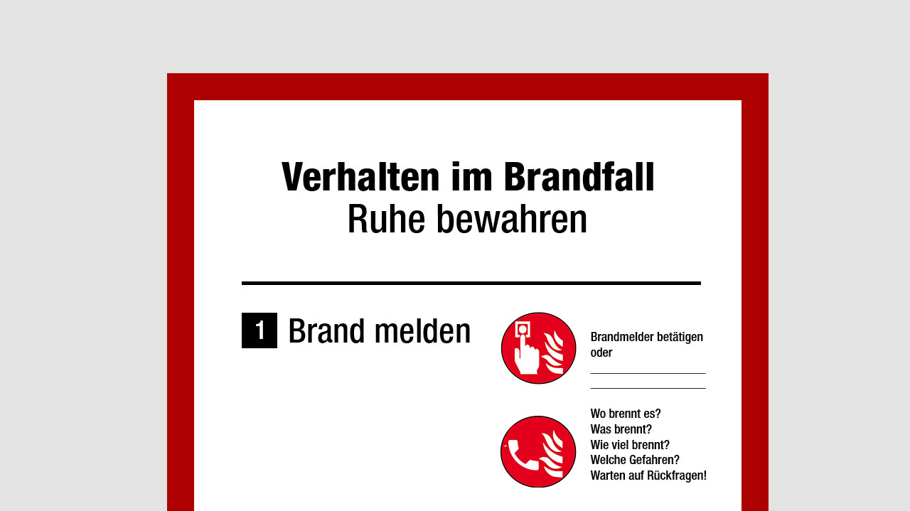 Brandschutzunterweisungen